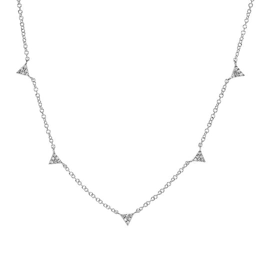 Mini Diamond Triangle Necklace | Harrisons Collection