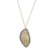 Opal and Blue Diamond Necklace | Harrisons Collection