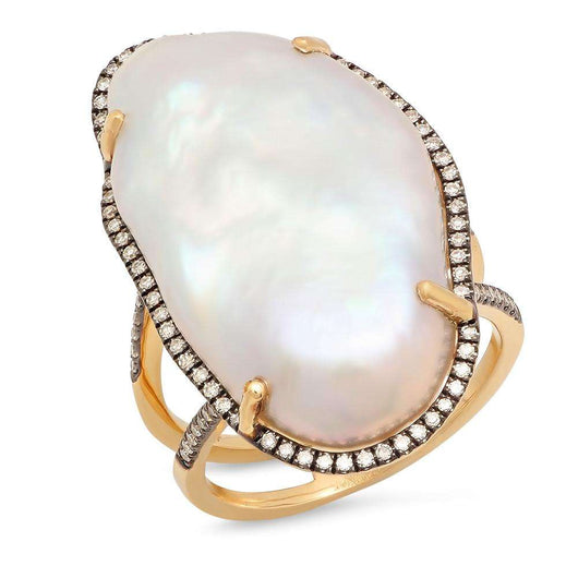 Pearl and Diamond Ring | Harrisons Collection