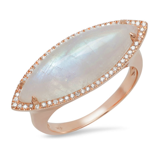 Marquis Moonstone Ring | Harrisons Collection