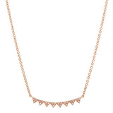 Diamond Mini Multi Triangle Necklace | Harrisons Collection