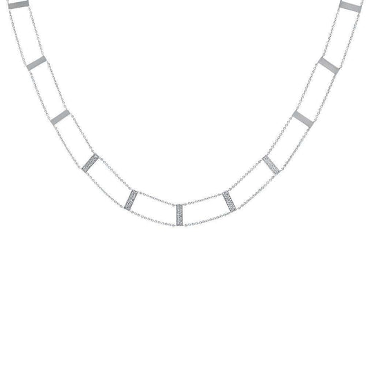 Diamond Ladder Necklace | Harrisons Collection