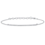Diamond Bar Chain Bracelet