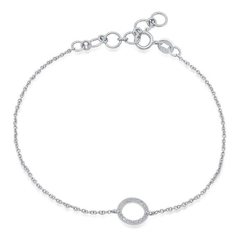 Open Circle Chain Bracelet | Harrisons Collection
