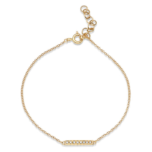 Diamond Bar Chain Bracelet | Harrisons Collection