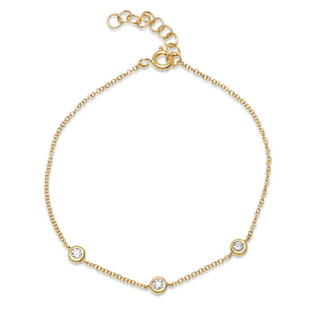 Diamond By The Yard Chain Bracelet | Harrisons Collection