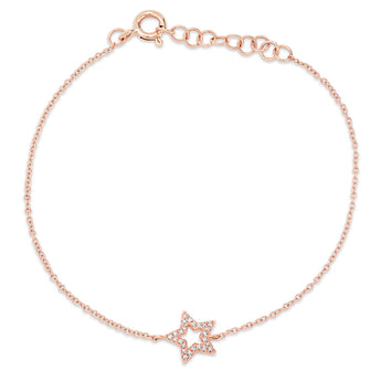 Open Star Chain Bracelet