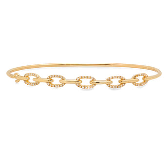 Diamond Link Bangle