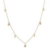 Diamond Hanging Disc Necklace | Harrisons Collection