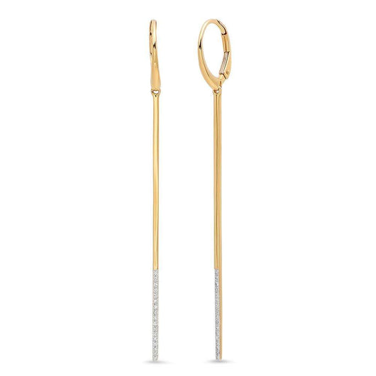 Diamond Stick Earrings | Harrisons Collection