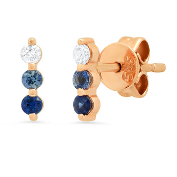 Blue Ombre Studs