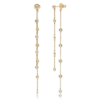 Double Diamond By The Yard Earrings | Harrisons Collection