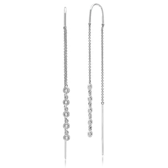 Diamond Bezel Chain Threaders | Harrisons Collection