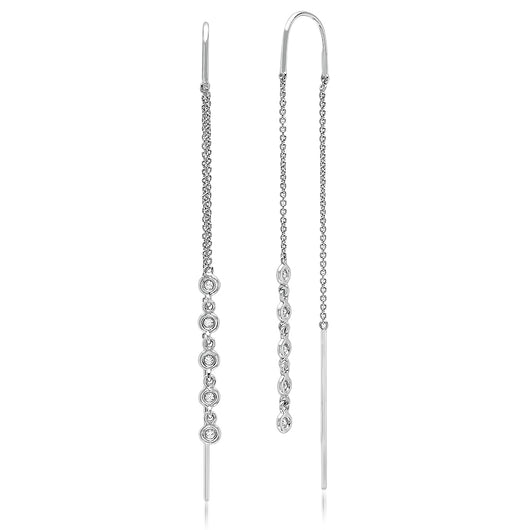 Diamond Bezel Chain Threaders | Harrisons Collection
