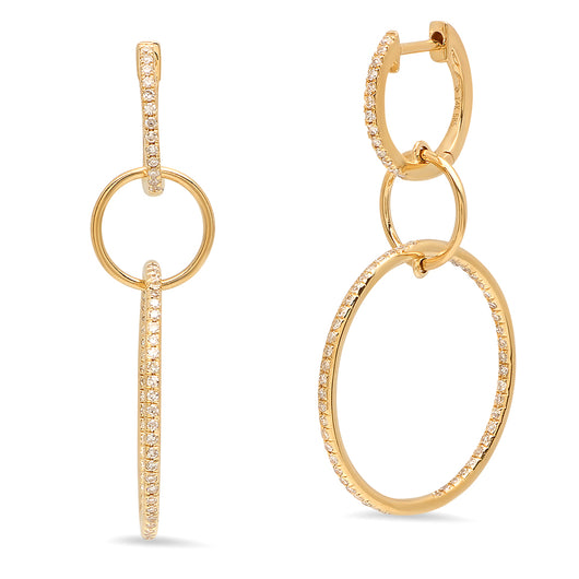 Diamond Multi Hoop Earrings | Harrisons Collection