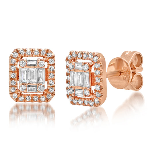 Diamond Cluster Studs | Harrisons Collection