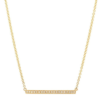 Yellow Gold Bar Necklace | Harrisons Collection