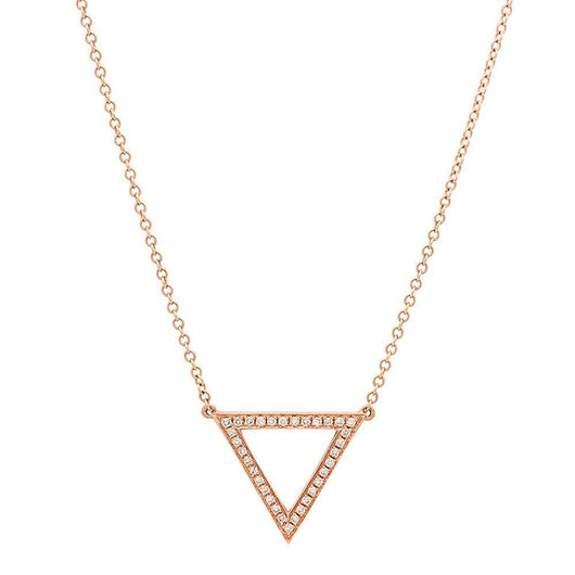 Open Diamond Triangle Necklace | Harrisons Collection