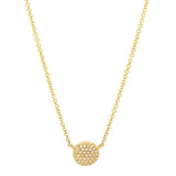 Diamond Disc Necklace | Harrisons Collection
