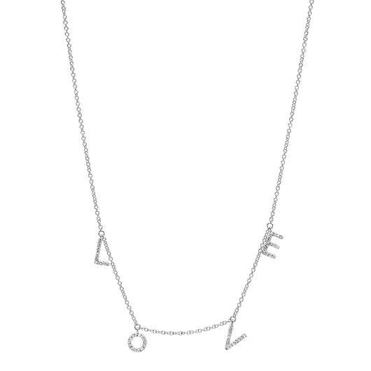 Hanging LOVE Necklace | Harrisons Collection