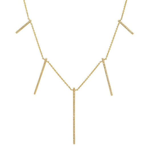 Multi Bar Diamond Necklace | Harrisons Collection