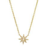 Mini Diamond Sun Necklace | Harrisons Collection