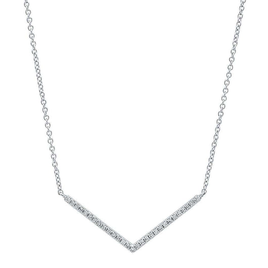 Diamond Chevron Necklace | Harrisons Collection
