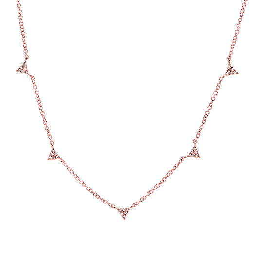 Mini Diamond Triangle Necklace | Harrisons Collection
