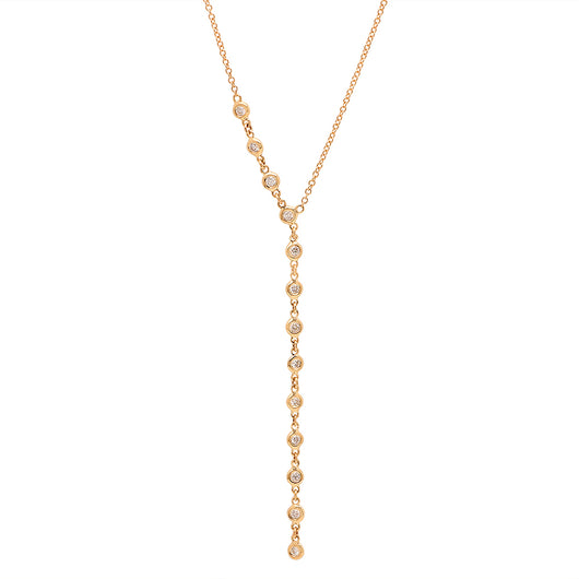 Diamond Bezel Lariat | Harrisons Collection