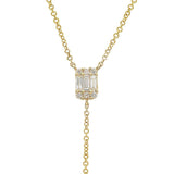 Baguette Diamond Lariat | Harrisons Collection