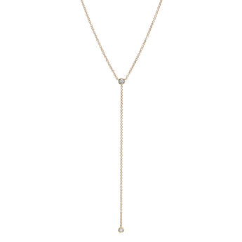 Diamond Solitaire Lariat | Harrisons Collection