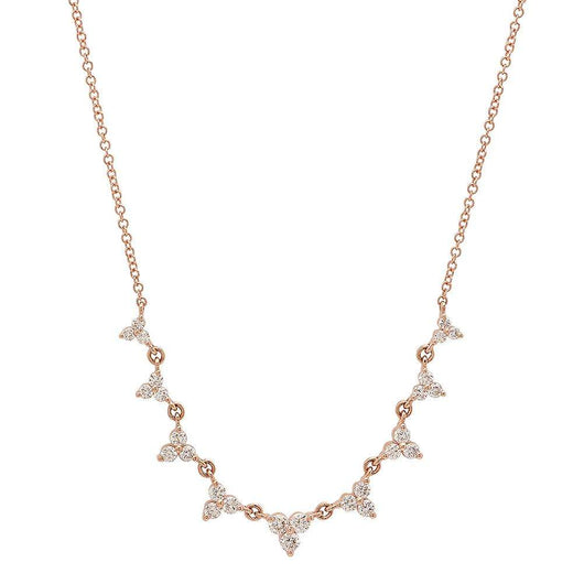 Diamond Trio Station Necklace | Harrisons Collection