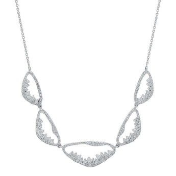 Organic Shape Diamond Necklace | Harrisons Collection