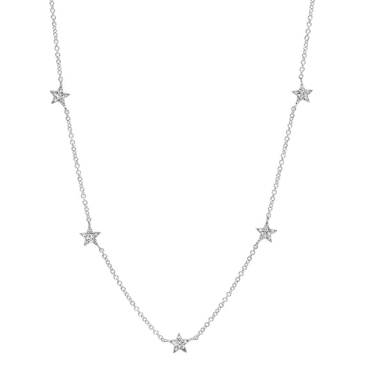 Diamond Star Station Necklace | Harrisons Collection