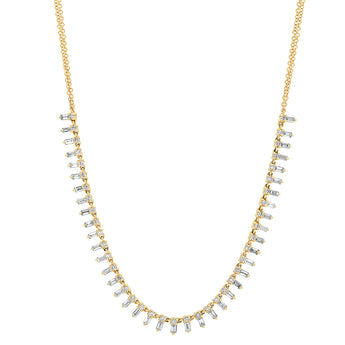 Diamond Baguette Collar Necklace