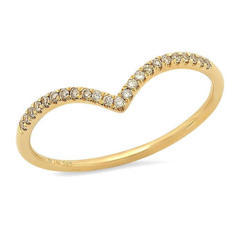 Diamond Chevron Ring | Harrisons Collection