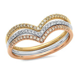 Diamond Chevron Ring | Harrisons Collection