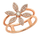 Diamond Flower Ring | Harrisons Collection