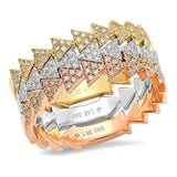 Multi Triangle Diamond Ring | Harrisons Collection