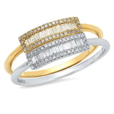 Baguette Diamond Bar Ring | Harrisons Collection