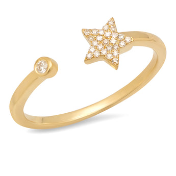 Diamond Star and Solitaire Ring | Harrisons Collection