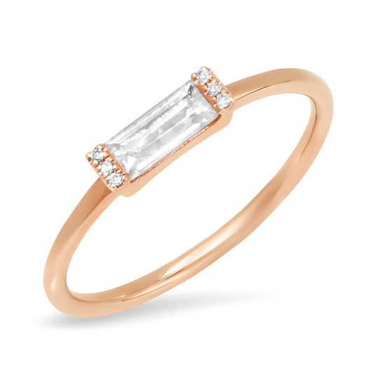 Baguette Topaz Ring