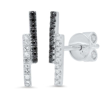 Double Bar Stud Earring | Harrisons Collection