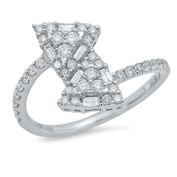 Triangle Diamond Cluster Ring | Harrisons Collection