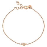 Diamond Solitaire Chain Bracelet | Harrisons Collection