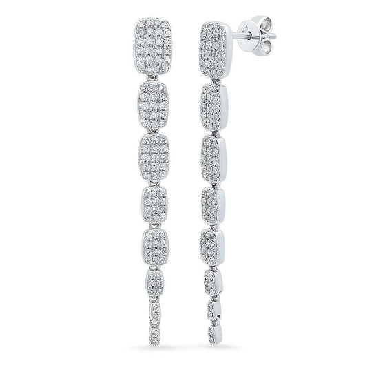 Diamond Serpentine Earrings | Harrisons Collection