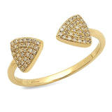 Double Diamond Triangle Ring | Harrisons Collection