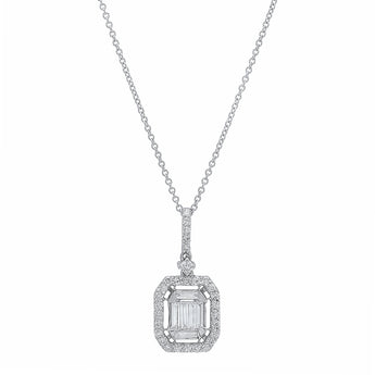 Baguette Pendant Necklace | Harrisons Collection