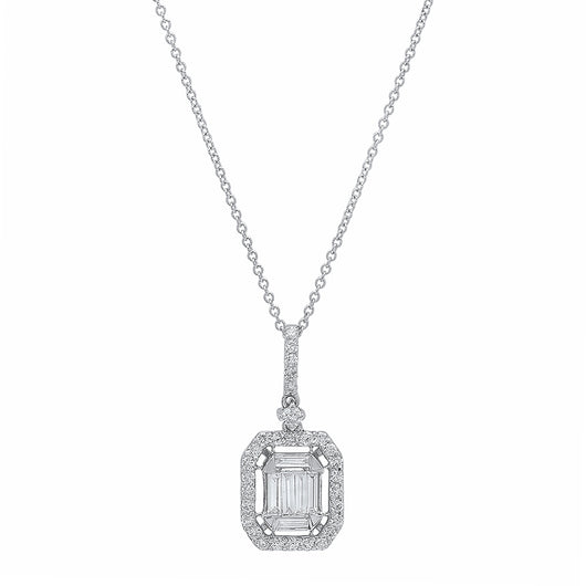 Baguette Pendant Necklace | Harrisons Collection