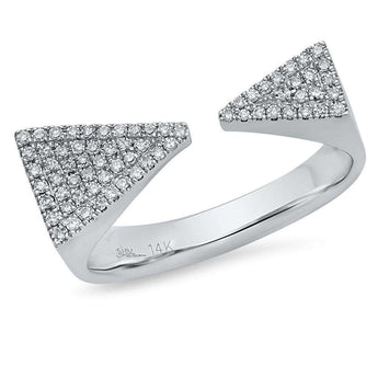 Diamond Long Triangles Ring | Harrisons Collection